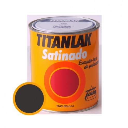 Esmalte Satinado Titanlak 1401 Titan 375 ml Negro