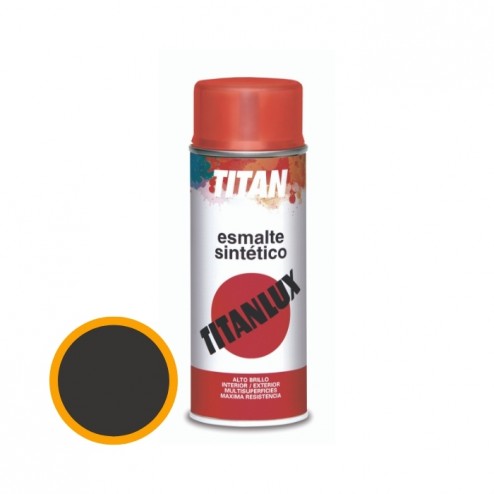 Esmalte Sintético Spray Titan 400 ml Negro