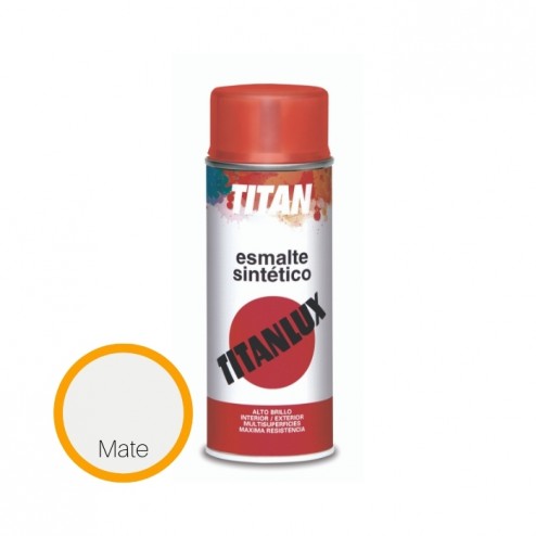 Esmalte Sintético Spray Titan 400 ml Blanco Mate