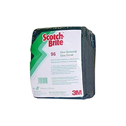 Estropajo Fibra Verde (15 Uds) Scotch-Brite 15X19 cm