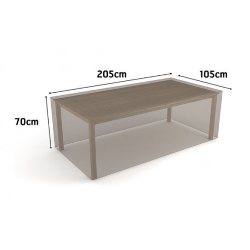 Funda Mesa Rectangular Vison Nortene 205x105xH 70