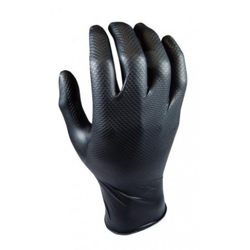Guante Desechable Grippaz Negro * 50 Uds Juba T S 
