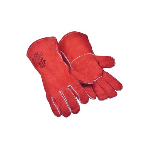 Guante Proteccion Soldador 34 cm Tomas Bodero Talla Unica. Serraje Vacuno con Forro Franela