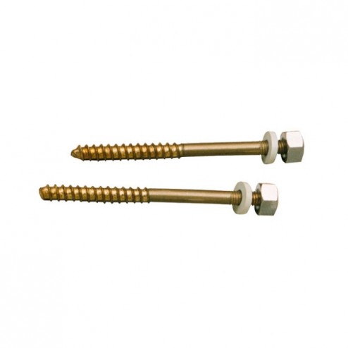 Juego Tornillos Inodoro Latón Mirtak M 5x75