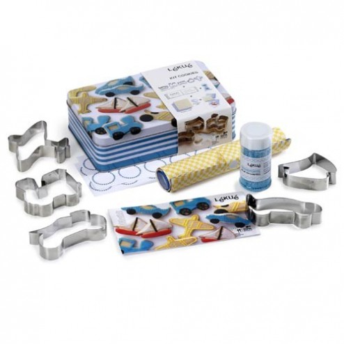 Cortagalletas Kit Cookies Transportes