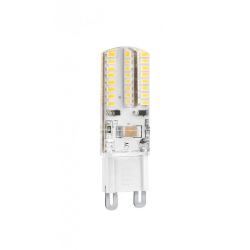 Lampara Silicona Led Bipin Matel G9 3W Luz Fria