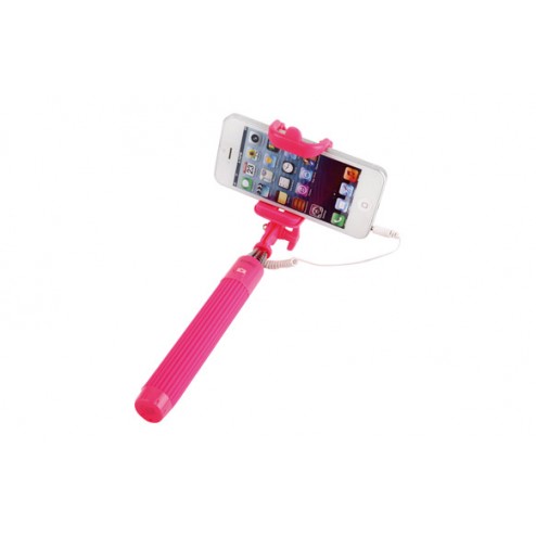Palo Mini Extensible Selfie Automático 20,5-90cm Rosa