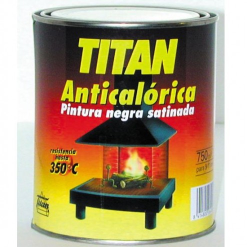 Pintura Anticalorica Titan 375 ml Negra