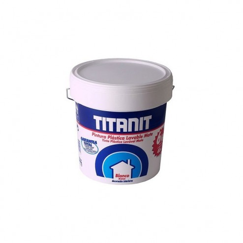 Pintura Plastica Blanco Mate Titanit Titan 750 ml