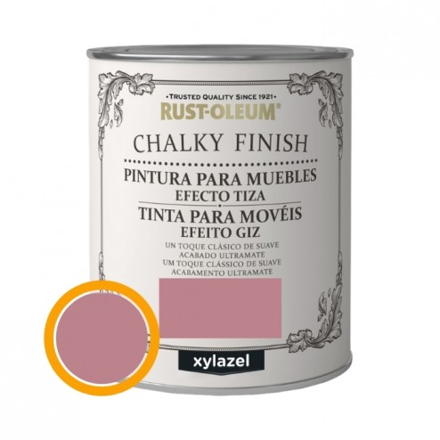 Pintura Efecto Tiza Chalky Xylazel 125 ml Rosa Antiguo