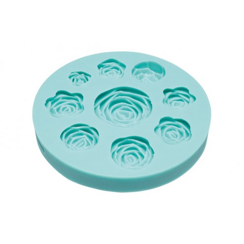 Plantilla Silicona Fondant Novallas 9497-Rosas