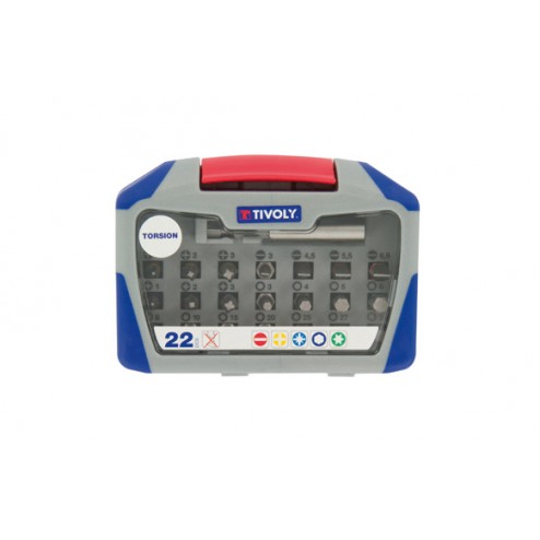 Puntas Atornillar Torsion Juego 22 Piezas Tivoly T22