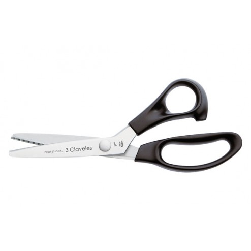 Tijera Zig-Zag Inox 3 Claveles 9"