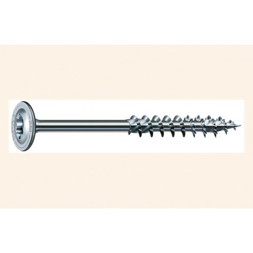 Tirafondo Madera Cabeza Torx Galvanizado Arandela 8X160 Caja Stk 16 Unid