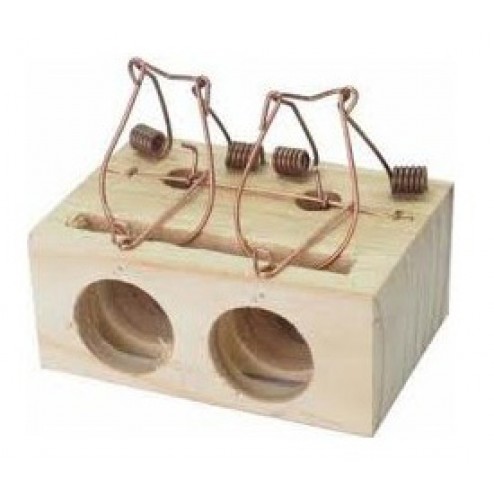 Ratonera Madera 2 Agujeros Diam.37mm