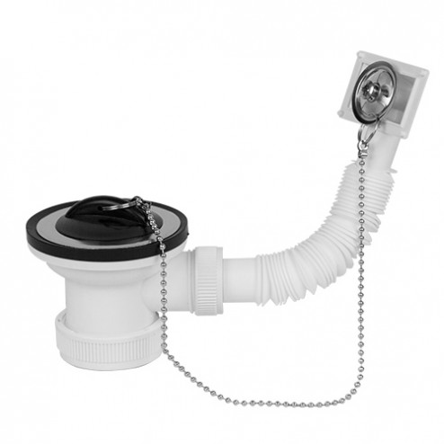 VãLvula Fregadero con Tapón y Rebosadero Mirtak Diam. 70 1" 1/2"