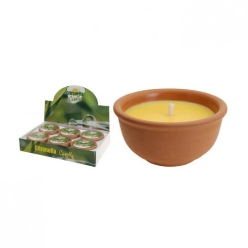 Vela Citronela Terracota Ø13x6.5cm