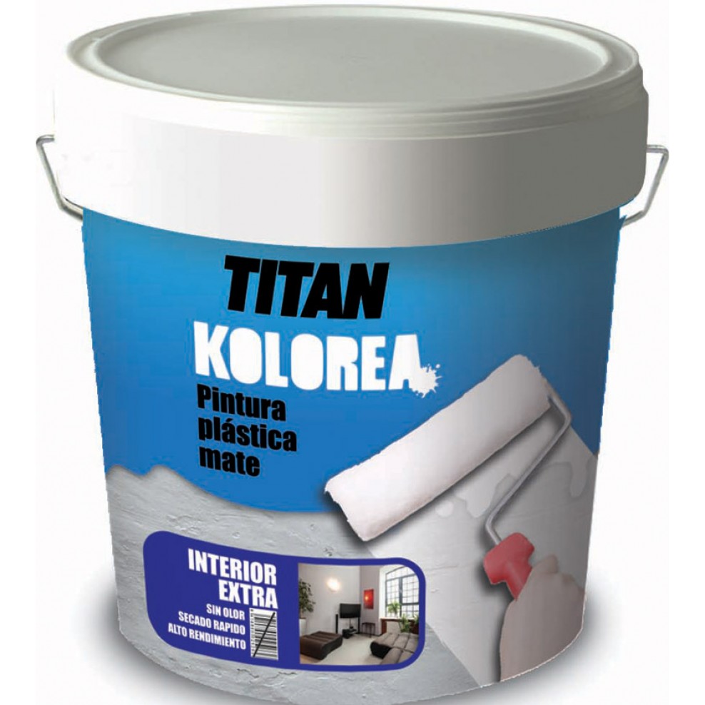 ⇒ Pintura plastica titan kolorea 25 kg mate interior blanca ▷ Precio. ▷  Comprar con los Mejores Precios. Ofertas online