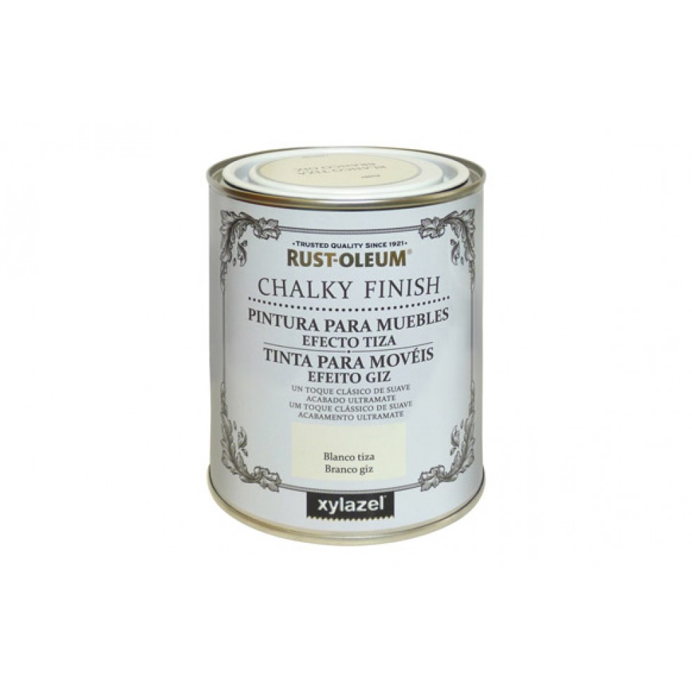 Pintura Efecto Tiza Chalky Xylazel 750 ml Gris Invernal