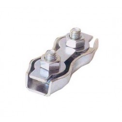Sujetacable Plano Doble Cincado 2 Tornillos Diam.5-52mm