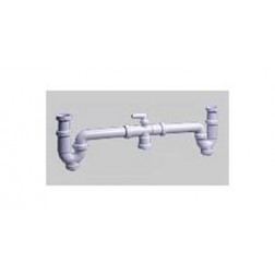 Sifon Curvo Doble Extensible Orientable Racor S-30 1 1/2