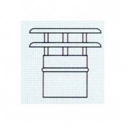 Deflector Tubo Alum Corrugado Diam.120 Blanco