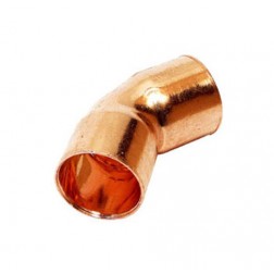 Curva Cobre 45º Hembra-Hembra 22 5041Cu