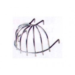 Colador Azotea Alambre Negro 1/2 Bola (Morrion Para Hojas)