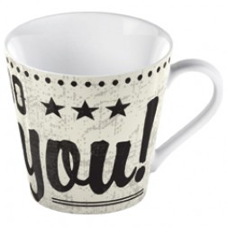 Mug Fine China I Do Love You Blanco