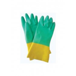 Guante Bicolor Latex Flocado Juba T 8