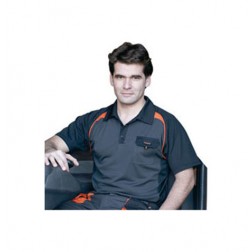 Polo Coolway Top Range Juba T Xxl Negro/Naranja