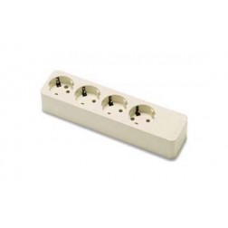 Base Multiple Sin Interruptor Sin Cable Famatel 4 Tomas