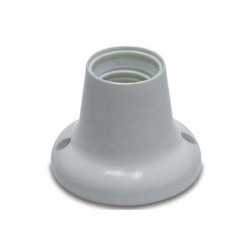 Portalamparas Zocalo Recto Famatel E-27 Blanco