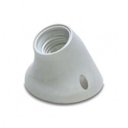 Portalamparas Zocalo Curvo Famatel E-27 Blanco