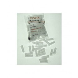 Taco Estriado Blanco (25 Uni) Sysfix 8x27mm
