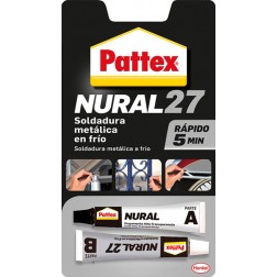 Adhesivo Soldadura Metal En Frio Rapida Pattex Nural 27 22 ml