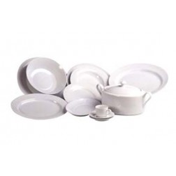 Bandeja Porcelana Decorada 14" Salina Blanc