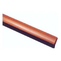 Burlete Bajo Puerta Curvo Pvc/Cepillo Adhesivo Brinox 100 cm Madera Clara