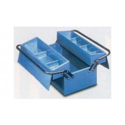Caja Herramientas Metal Azul 2 Compartimientos Heco 485x245x230mm