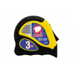 Flexómetro Bimaterial Star Medid 3 Mx16mm con FRENO