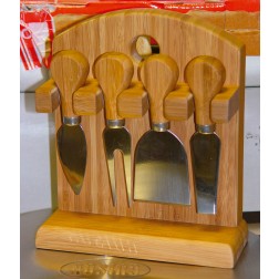 Cuchillo Queso 4U Caja Madera Gukd0101