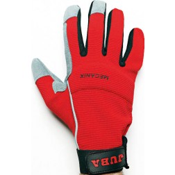 Guante Mecanix Cuero Sintético * Juba T 9 Rojo 