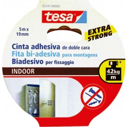Cinta Doble Cara Montaje Interiores Universal Tesa Tape 19mmx5 M