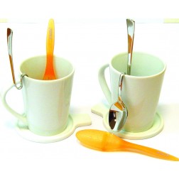 Taza Te Porcelana Set Duo con Filtro