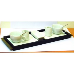 Taza Cafe Porcelana Set Duo 
