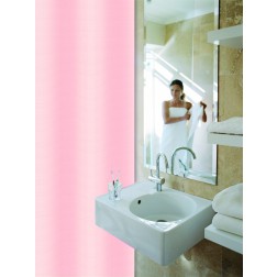 Cortina Baño Pol. Lisa-Rosa Ambit 180x200 cm