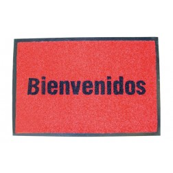 Alfombra Bienvenidos 50X75 Ambit Roja