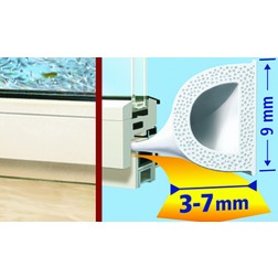 Tesamoll Caucho Perfil D Blanco Tesa Tape 6 Mx9mm 