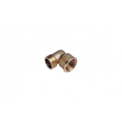 Codo M-H sin Valona Latón 3/8"