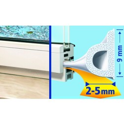 Tesamoll Caucho Perfil P Blanco Tesa Tape 25 Mx9mm 